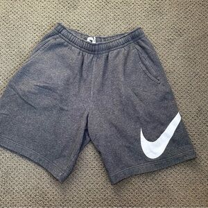 Nike Gray swoosh shorts